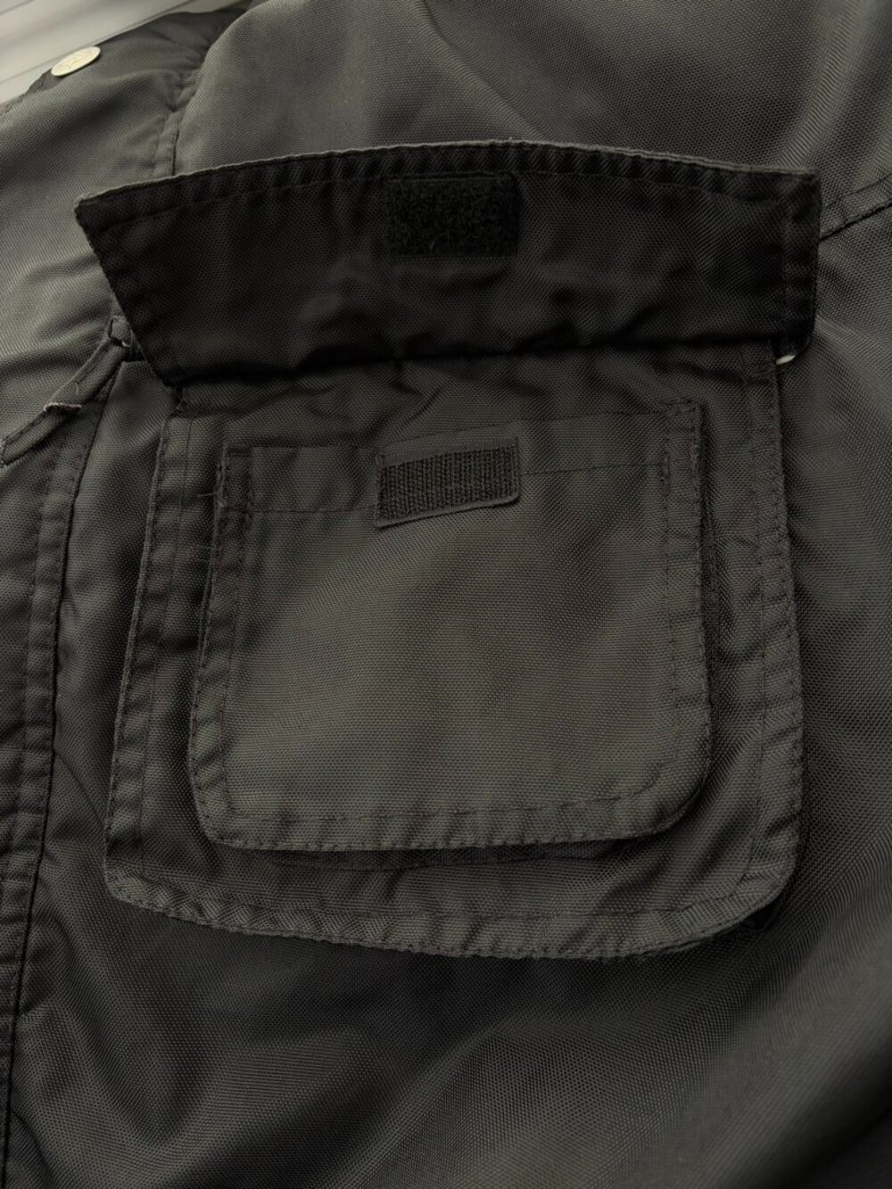 Vintage Eagles Ridge Outfitters Men's Black Hooded Utility Coat Jacket L‎ Fleece - Picture 13 of 16